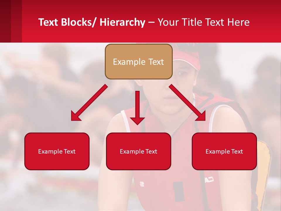 Red Water Stare PowerPoint Template