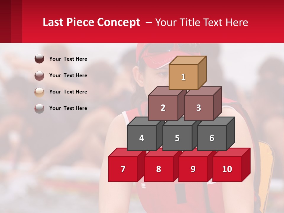 Red Water Stare PowerPoint Template