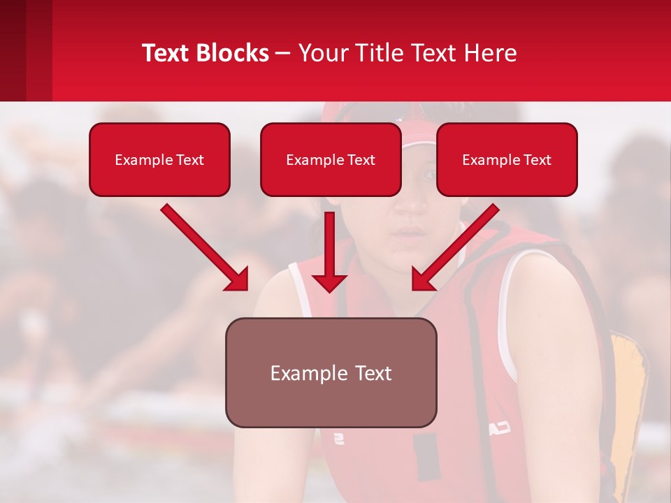 Red Water Stare PowerPoint Template