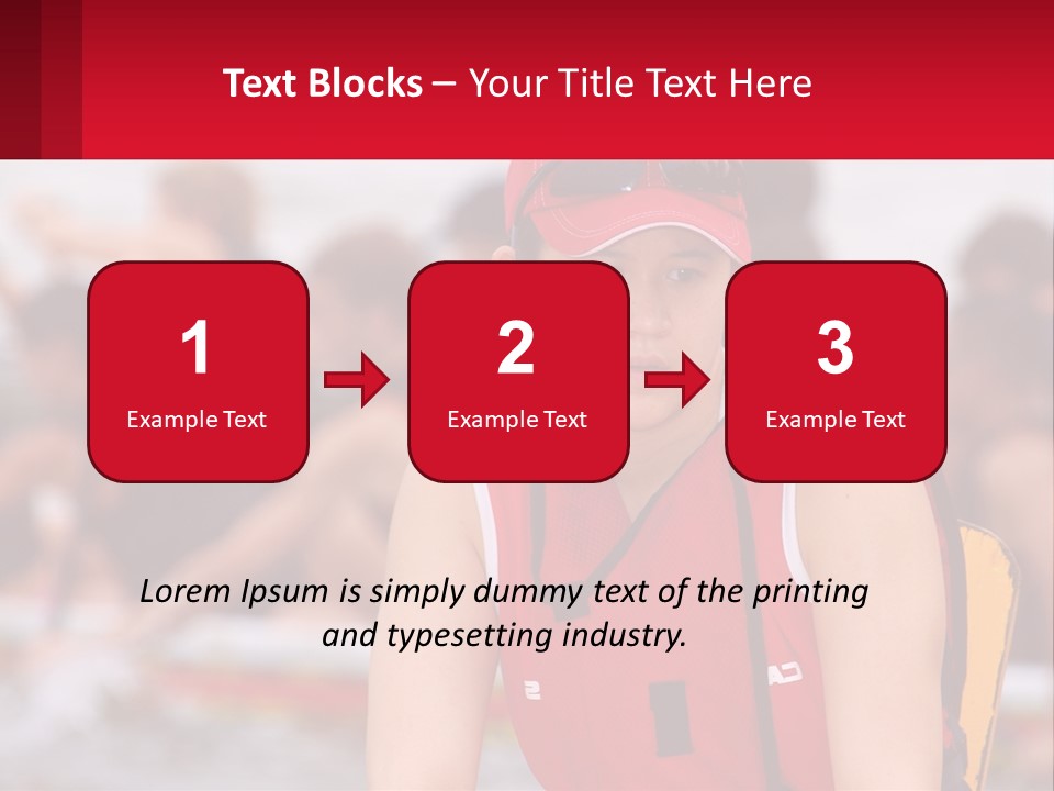 Red Water Stare PowerPoint Template