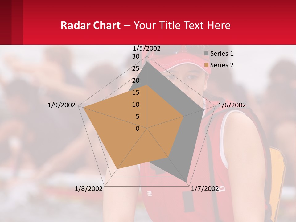 Red Water Stare PowerPoint Template