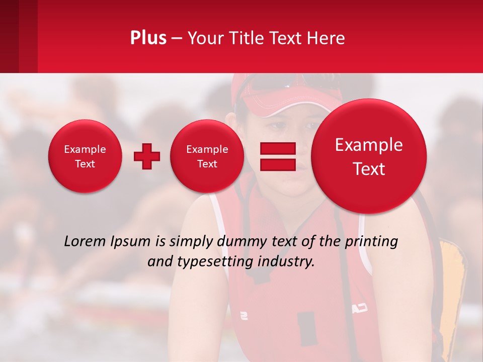 Red Water Stare PowerPoint Template