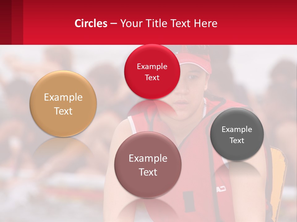 Red Water Stare PowerPoint Template