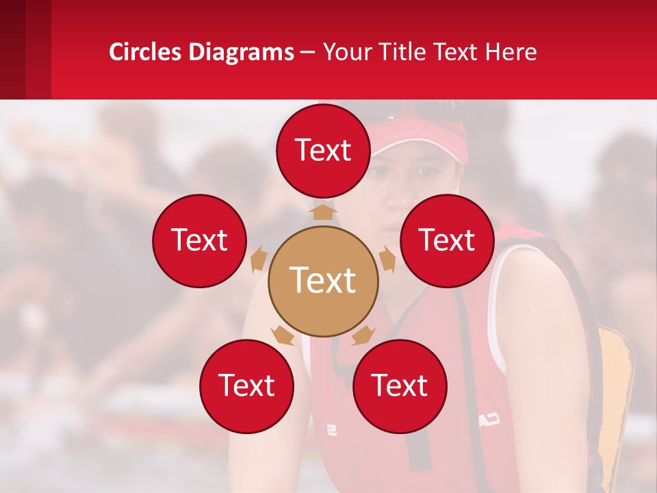 Red Water Stare PowerPoint Template