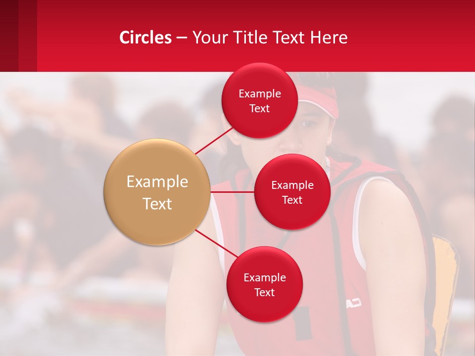 Red Water Stare PowerPoint Template