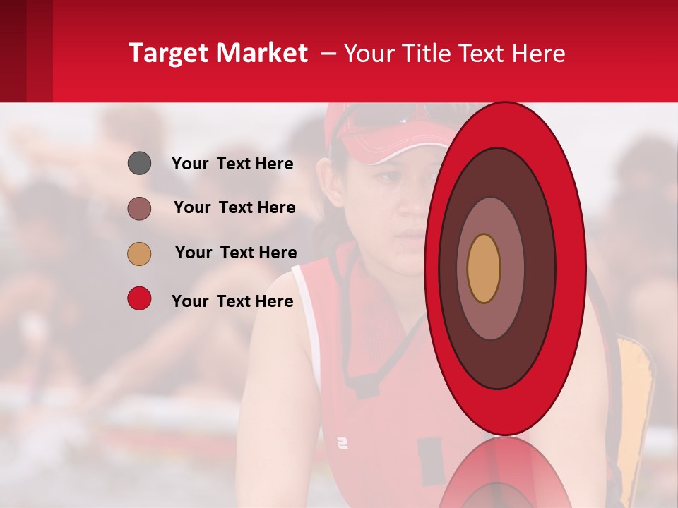 Red Water Stare PowerPoint Template