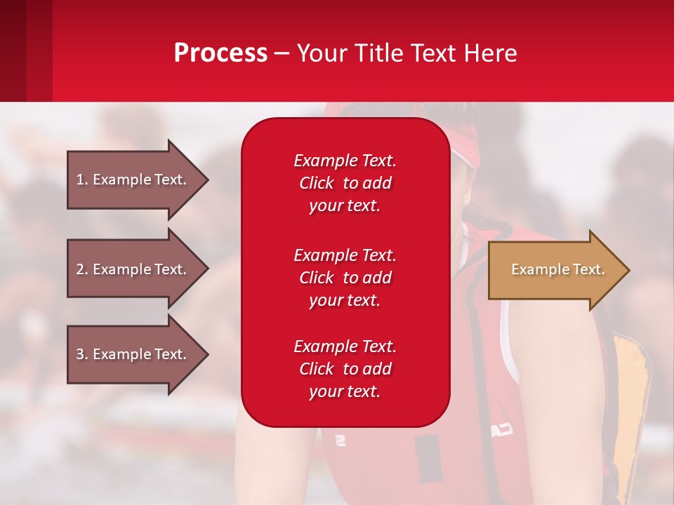 Red Water Stare PowerPoint Template