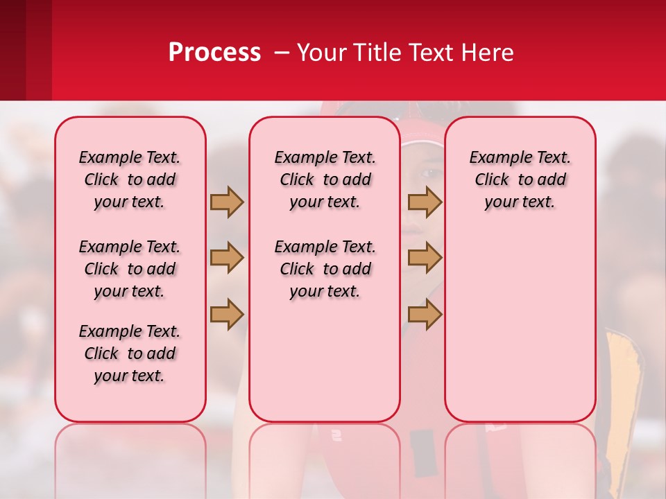 Red Water Stare PowerPoint Template