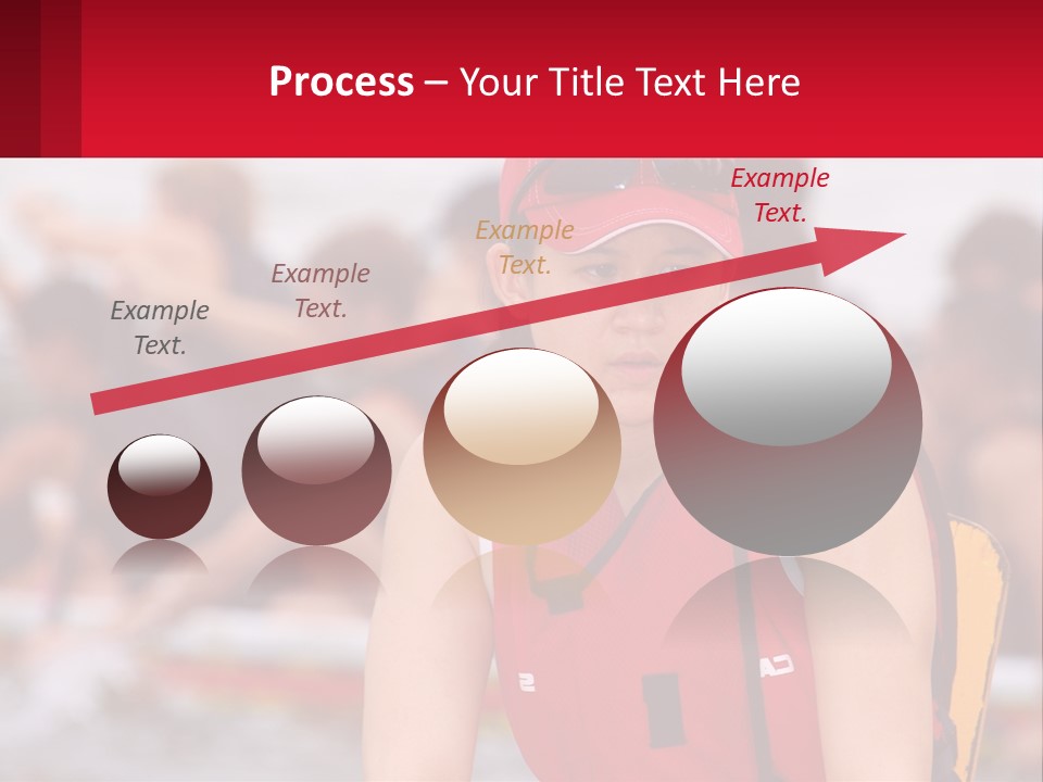 Red Water Stare PowerPoint Template