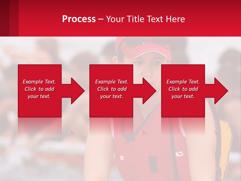 Red Water Stare PowerPoint Template