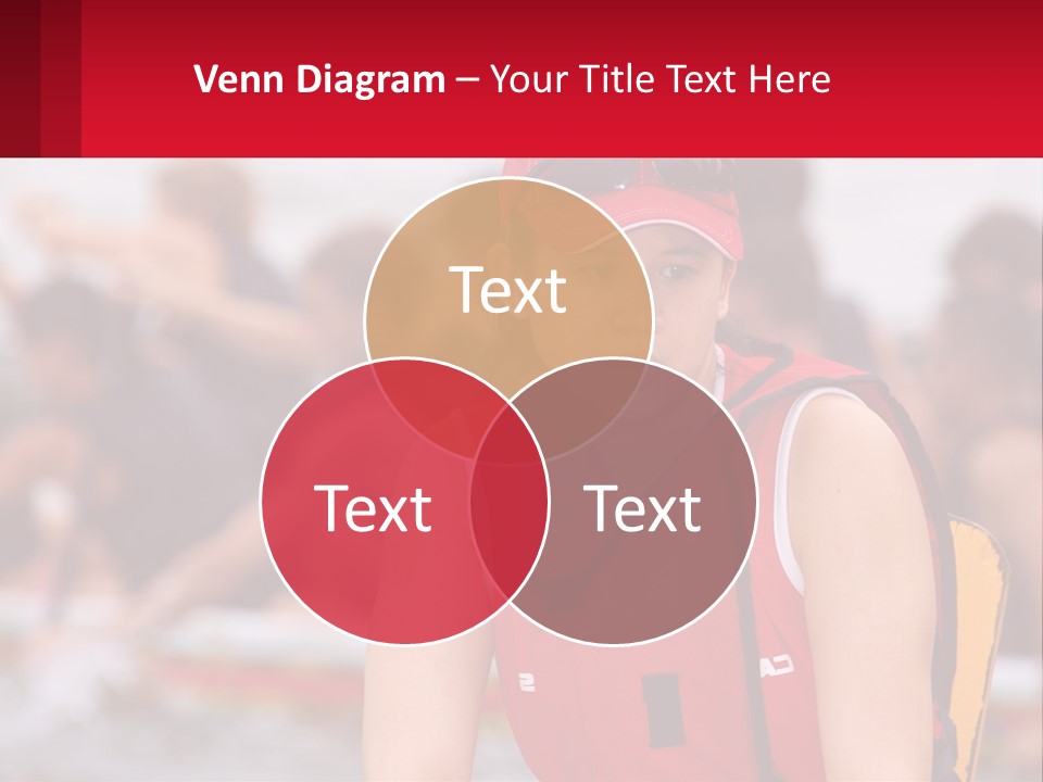 Red Water Stare PowerPoint Template