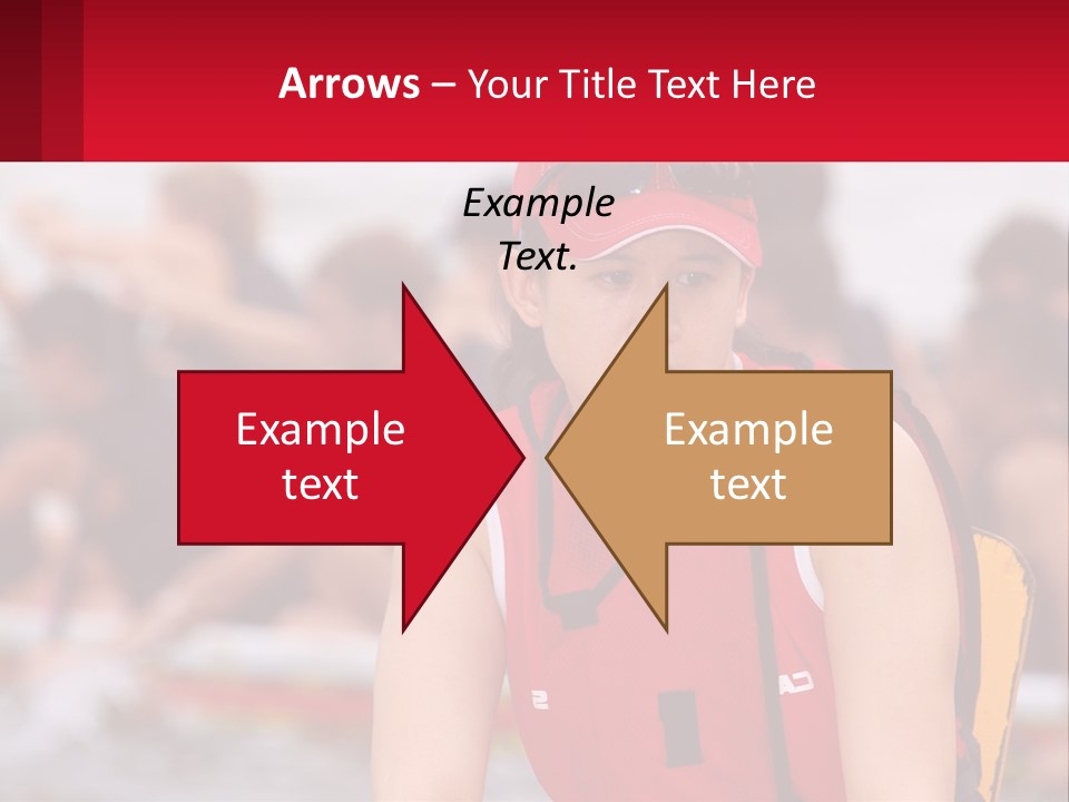 Red Water Stare PowerPoint Template