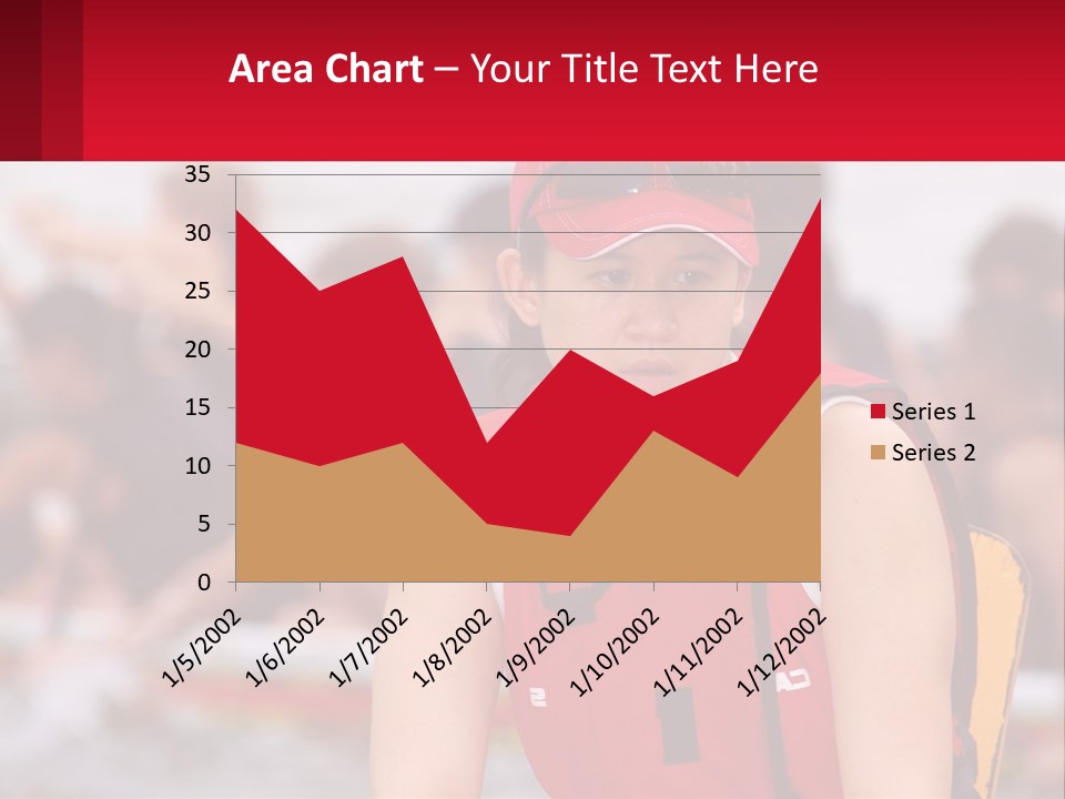 Red Water Stare PowerPoint Template