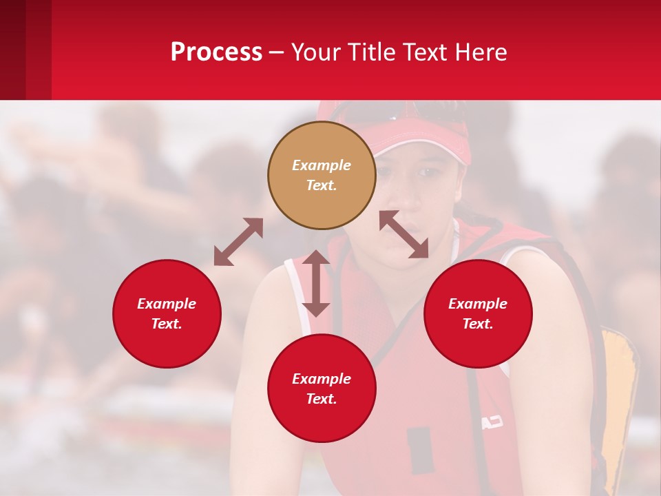 Red Water Stare PowerPoint Template