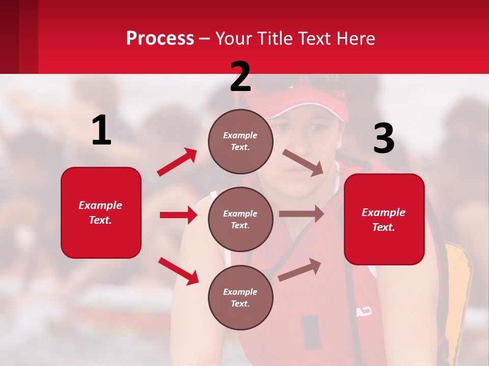 Red Water Stare PowerPoint Template
