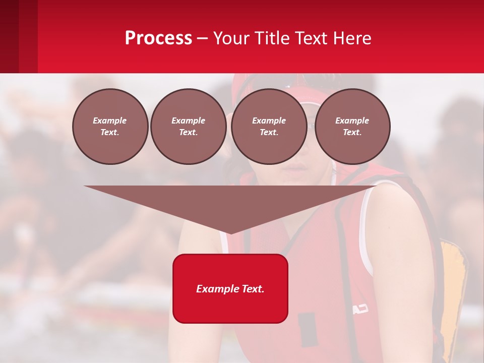Red Water Stare PowerPoint Template