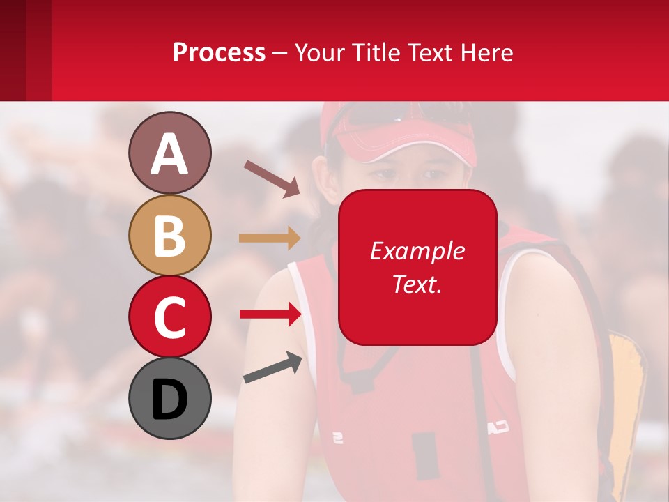 Red Water Stare PowerPoint Template