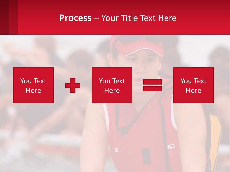 Red Water Stare PowerPoint Template