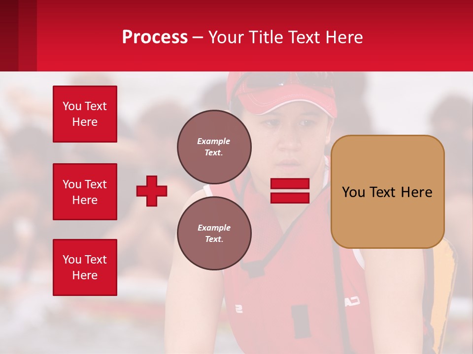 Red Water Stare PowerPoint Template