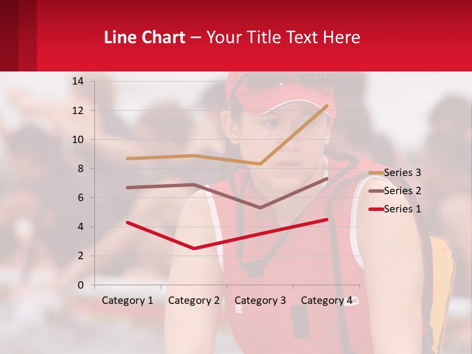 Red Water Stare PowerPoint Template