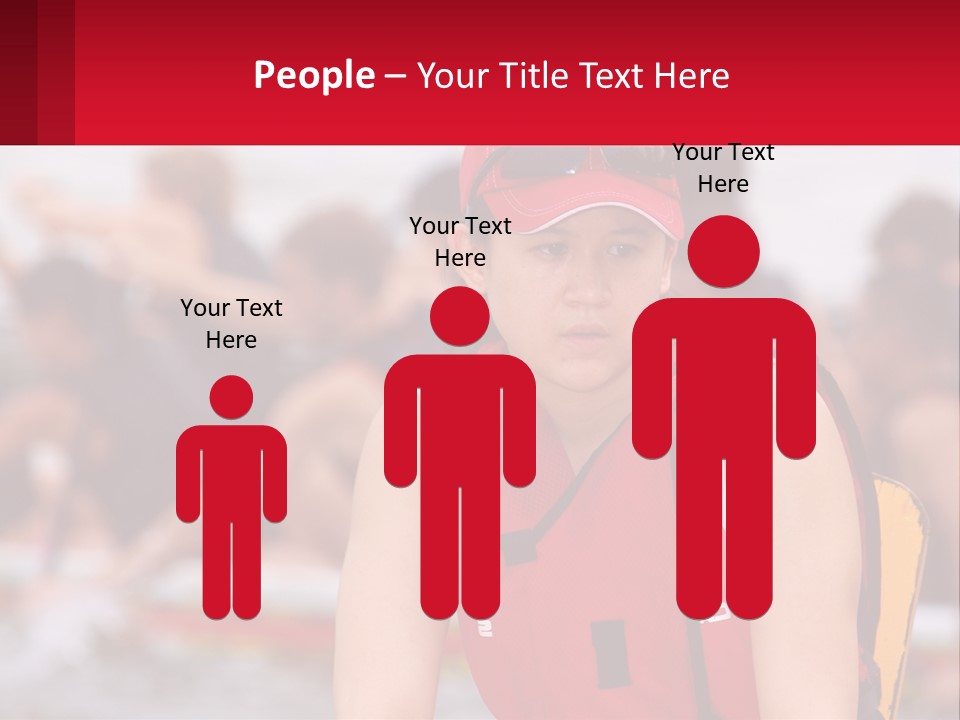 Red Water Stare PowerPoint Template