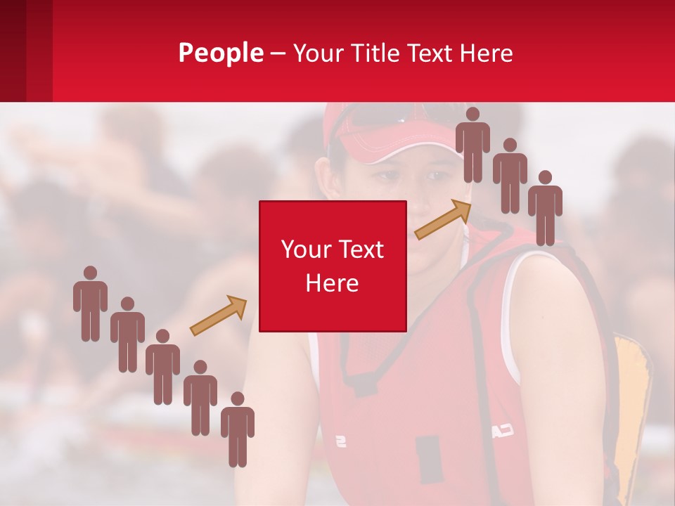 Red Water Stare PowerPoint Template