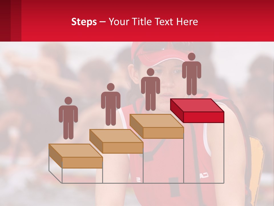 Red Water Stare PowerPoint Template