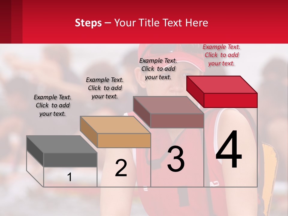 Red Water Stare PowerPoint Template