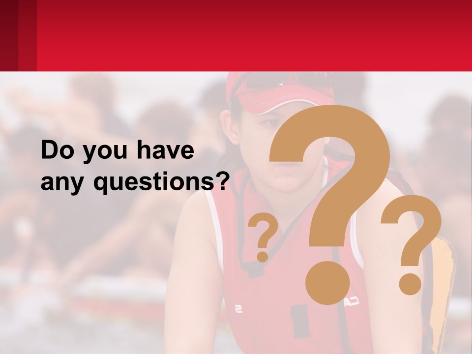 Red Water Stare PowerPoint Template