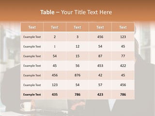 A Woman Wearing A Headset With A Laptop In Front Of Her PowerPoint Template