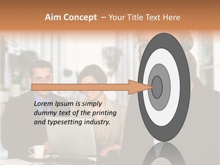 A Woman Wearing A Headset With A Laptop In Front Of Her PowerPoint Template