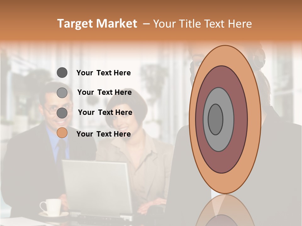 A Woman Wearing A Headset With A Laptop In Front Of Her PowerPoint Template