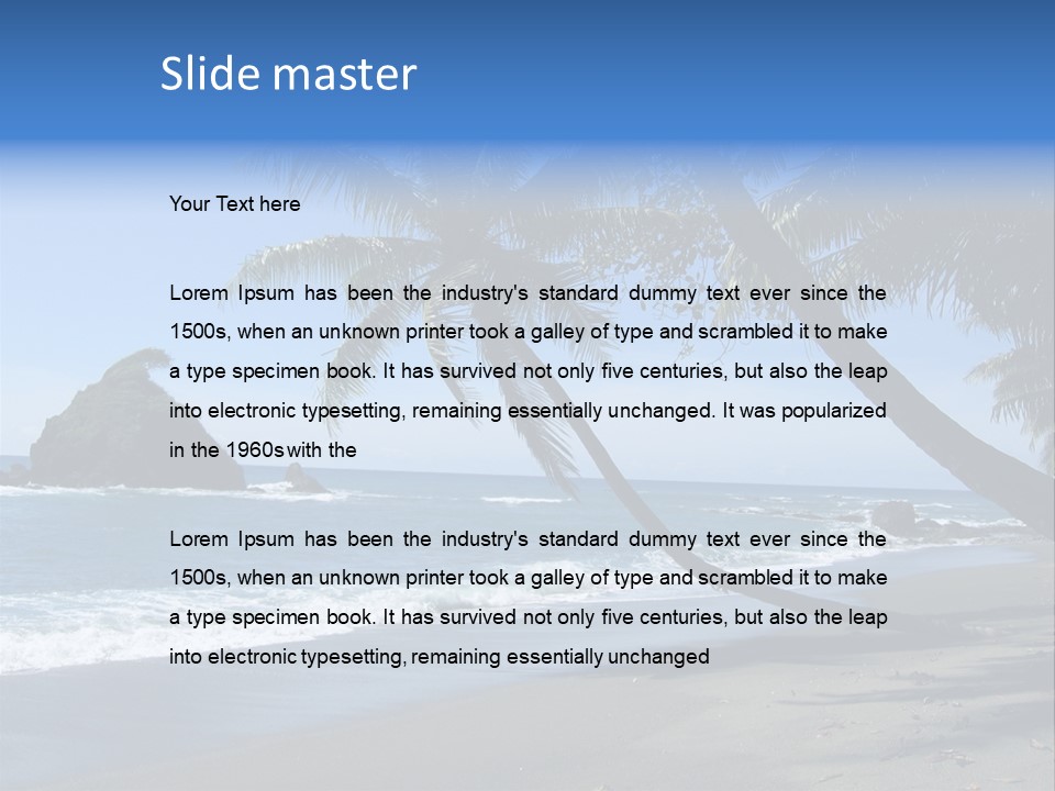 America Ocean Turf PowerPoint Template