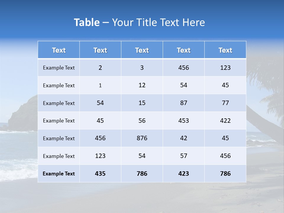 America Ocean Turf PowerPoint Template