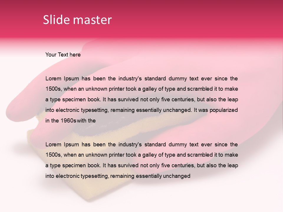 Fresh Latex Cleanser PowerPoint Template