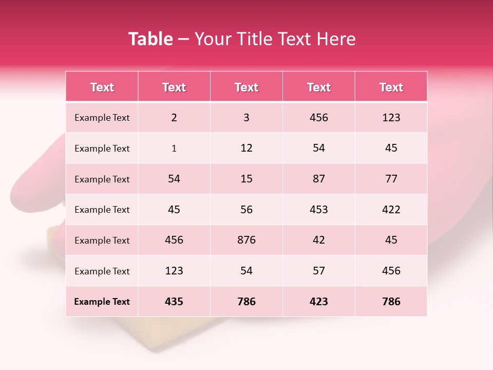 Fresh Latex Cleanser PowerPoint Template