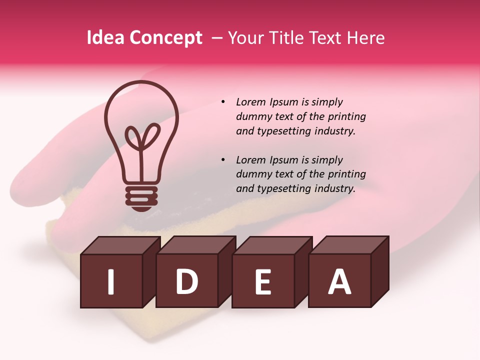 Fresh Latex Cleanser PowerPoint Template