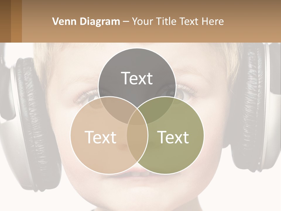 Toddler Headphones Sound PowerPoint Template