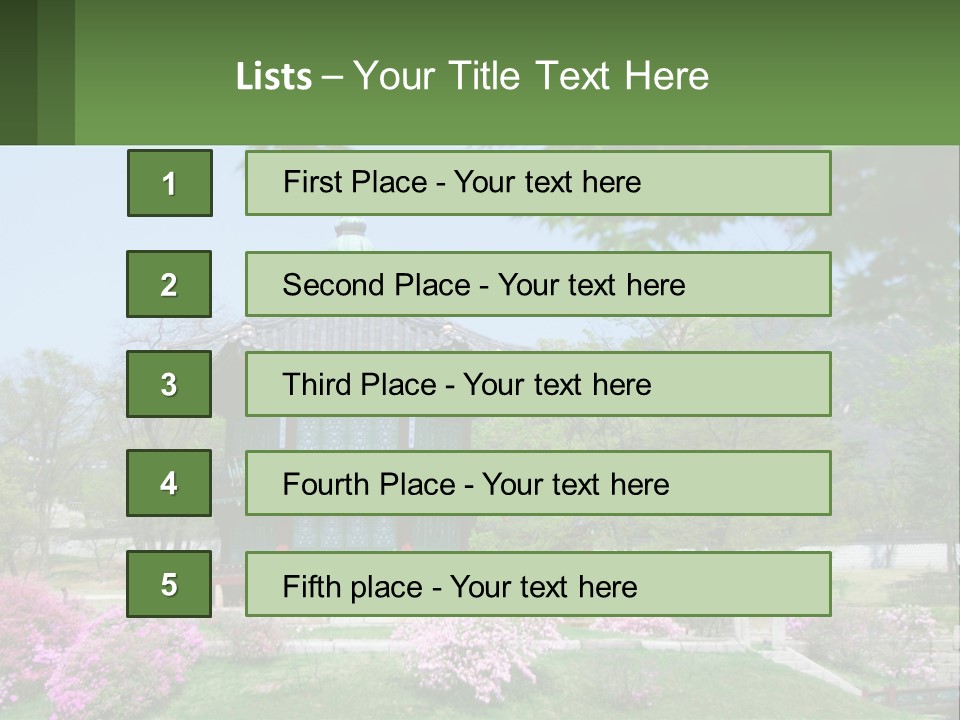 Grass Sky Oriental PowerPoint Template