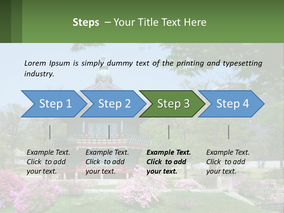 Grass Sky Oriental PowerPoint Template