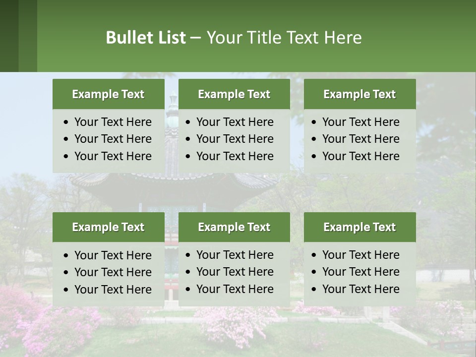 Grass Sky Oriental PowerPoint Template