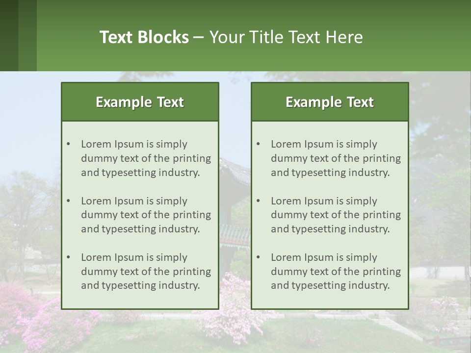 Grass Sky Oriental PowerPoint Template