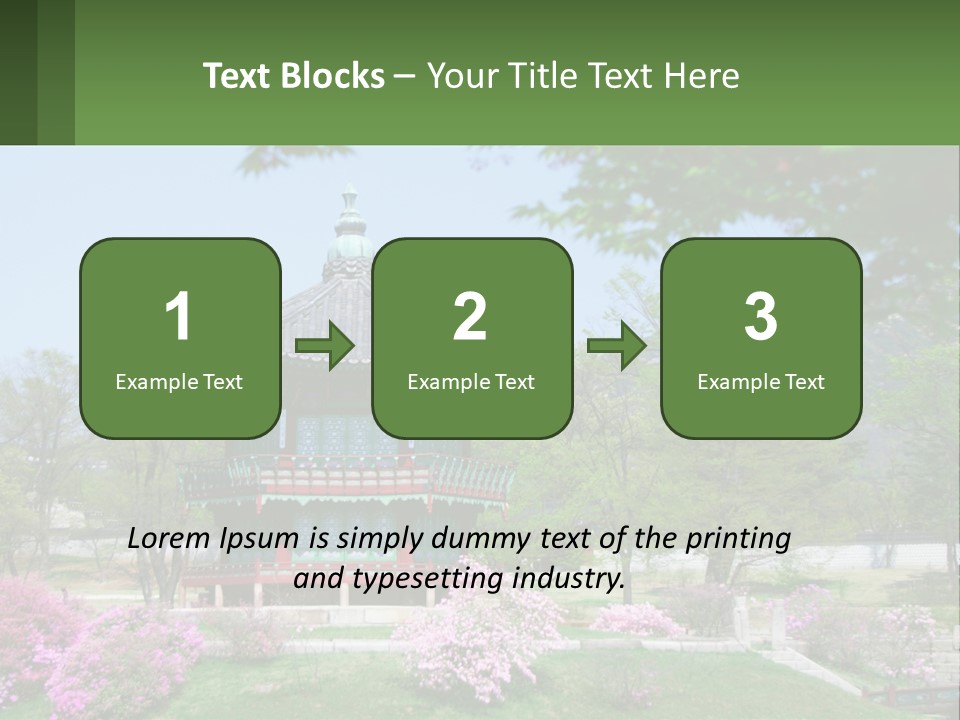 Grass Sky Oriental PowerPoint Template