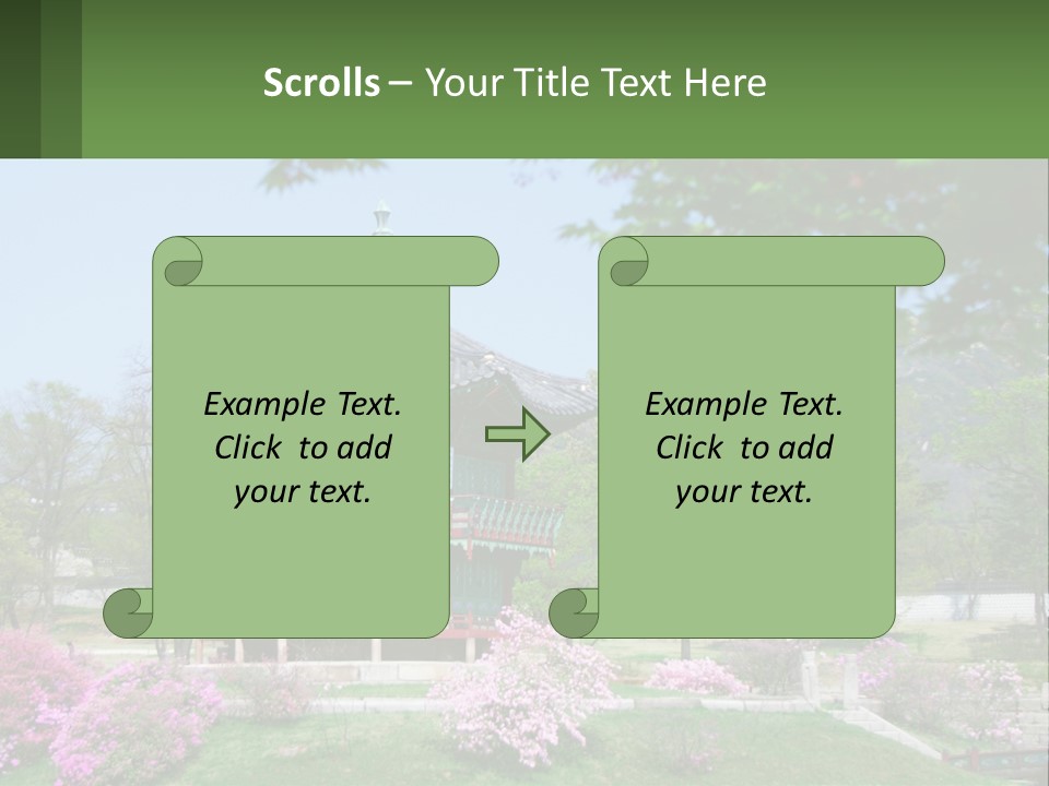 Grass Sky Oriental PowerPoint Template