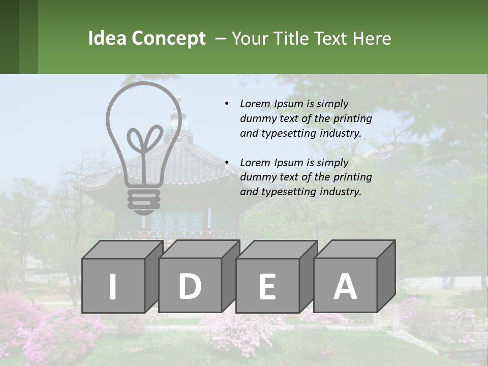 Grass Sky Oriental PowerPoint Template