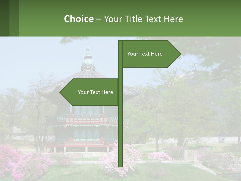 Grass Sky Oriental PowerPoint Template