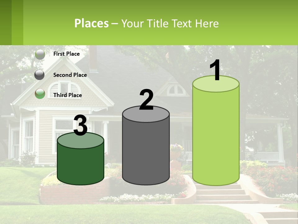 Flowers White House PowerPoint Template