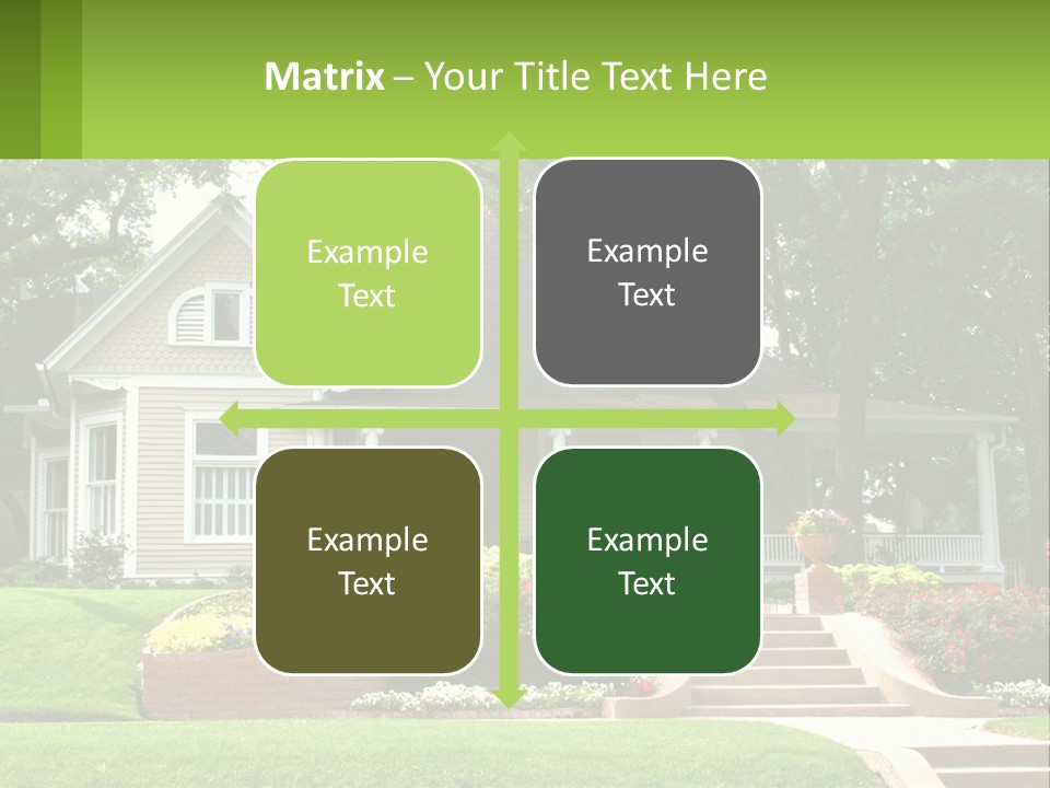 Flowers White House PowerPoint Template