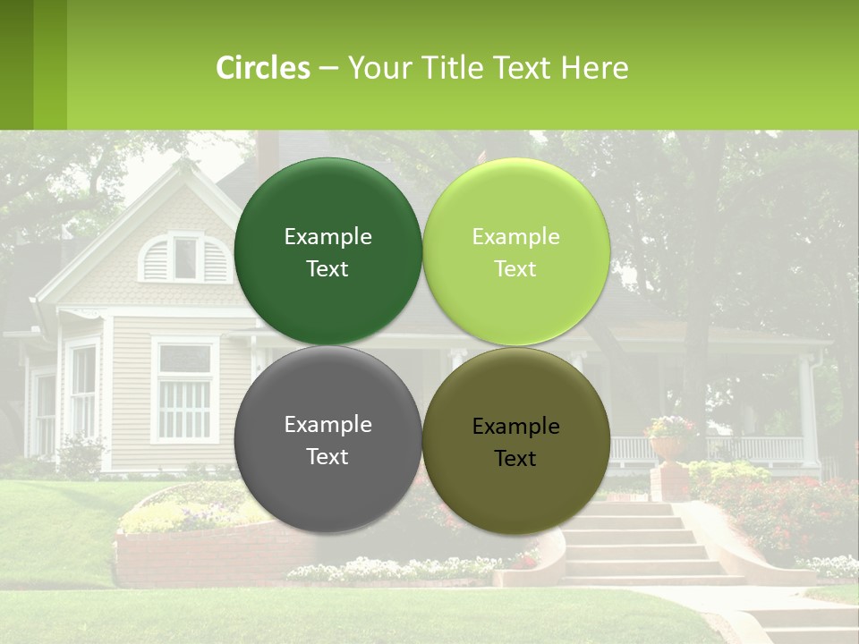 Flowers White House PowerPoint Template