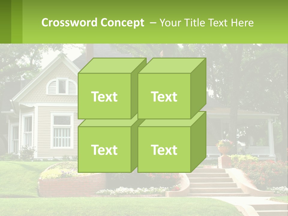 Flowers White House PowerPoint Template